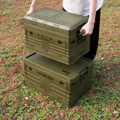 Foldable box with lid 42L GREEN NILS Camp 15-03-603 5