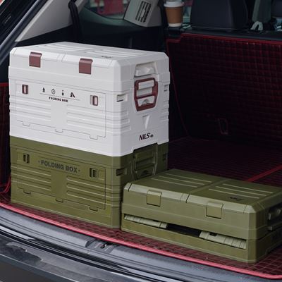 Foldable box with lid 42L GREEN NILS Camp 15-03-603 11