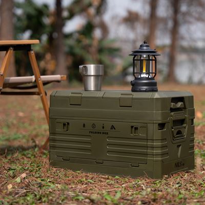 Foldable box with lid 42L GREEN NILS Camp 15-03-603 8