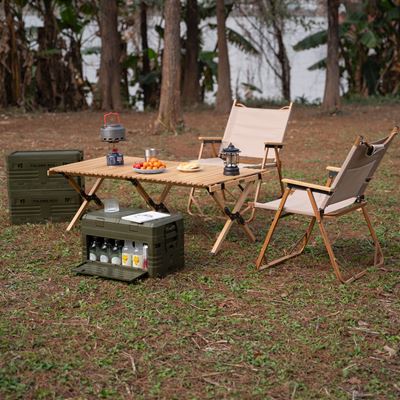 Foldable box with lid 42L GREEN NILS Camp 15-03-603 7