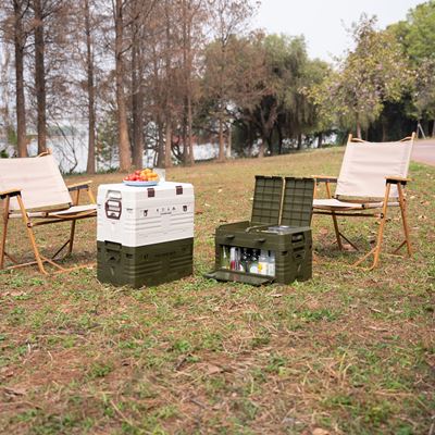 Foldable box with lid 42L GREEN NILS Camp 15-03-603 6