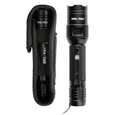 MINI 450lm IPX7 RECHARGE FLASHLIGHT BLACK