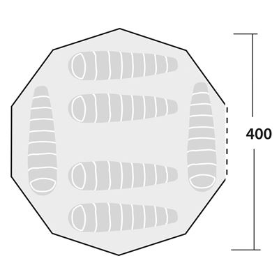 Tent 6 persons KLONDIKE Hydrotex Polycotton