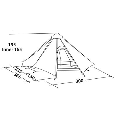 Tent 4 persons ROBENS GREEN CONE GREEN