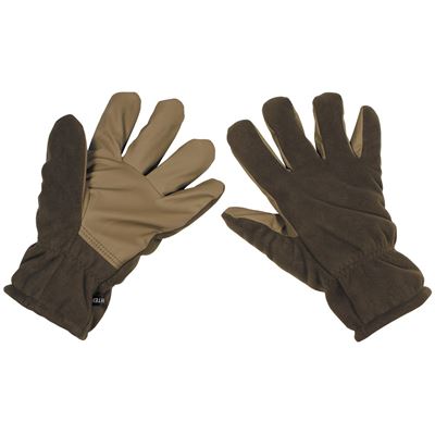 Alpin fleece gloves mittens OLIVE