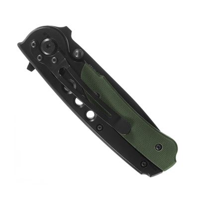 Folding knife with clips black olives