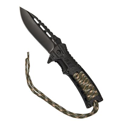 ONE-HAND KNIFE PARACORD WOOD FIRE STARTER