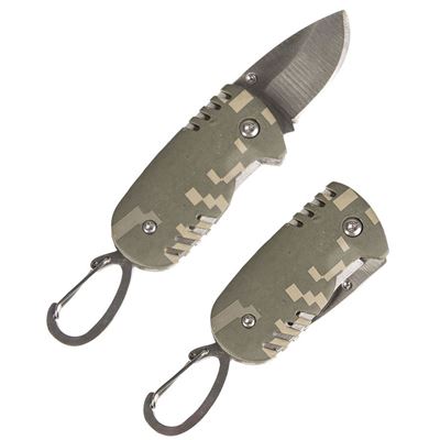 Small folding knife with carabiner AT-DIGITAL