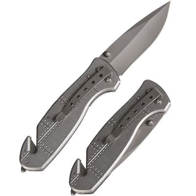 Folding knife with pocket clip and incisors in the handle AIRFORCE