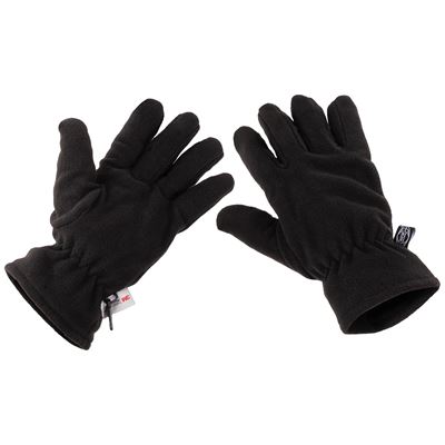 Gloves finger fleece Thinsulate™  BLACK
