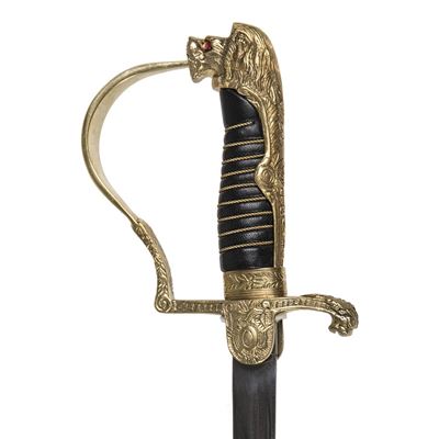 Prussian saber with lion head