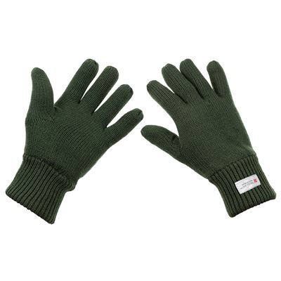 Gloves knitted Thinsulate ™ OLIVE