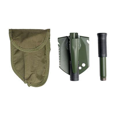 MINI multifunctional folding spade with trowel in case GREEN MIL-TEC® 15525301 2