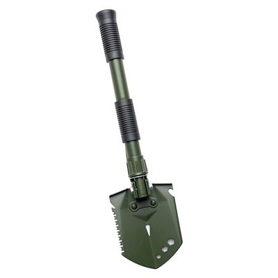 MINI multifunctional folding spade with trowel in case GREEN