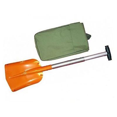 Avalanche folding shovel with case