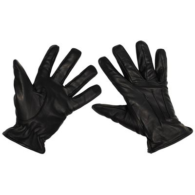 Kevlar Leather Gloves BLACK