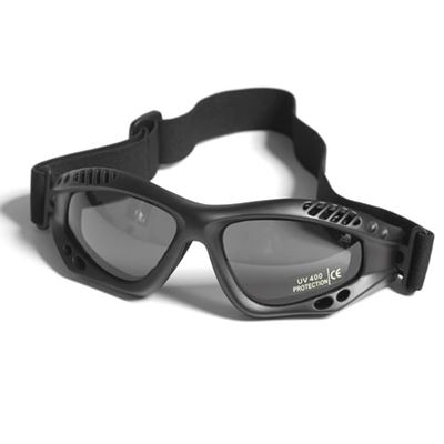 Glasses AIR COMMANDO Mil-Tec BLACK smoke