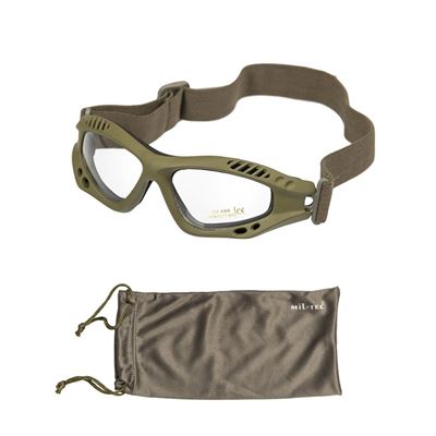 Glasses AIR COMMANDO Mil-Tec OLIVE Cire