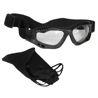 Glasses AIR COMMANDO Mil-Tec BLACK CIRE