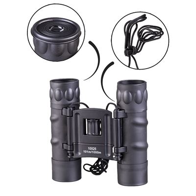 Binoculars 10x25 GEN II COLLAPSIBLE BLACK
