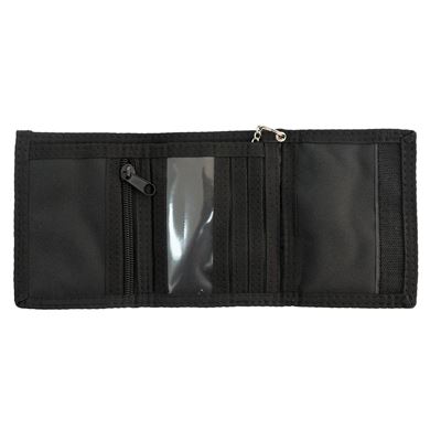 Wallet with safety chain BLACK