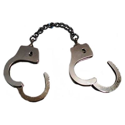 Handcuffs Keychain MINI silver 1 piece