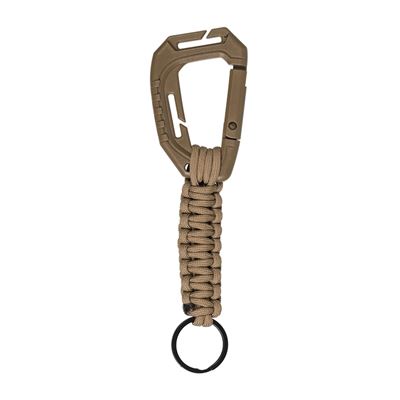 MOLLE carabiner with PARACORD COYOTE