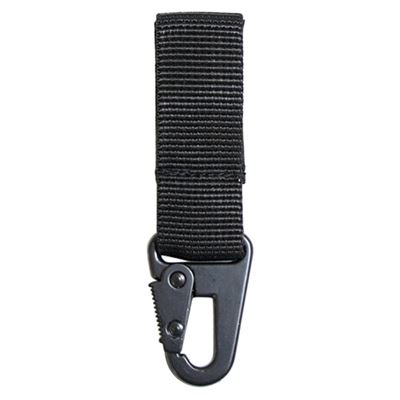Strap / keychain with that. carabiner 7 cm BLACK