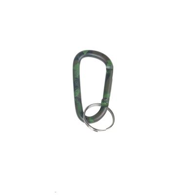 Carabiner with ring 60 mm ALU camouflage
