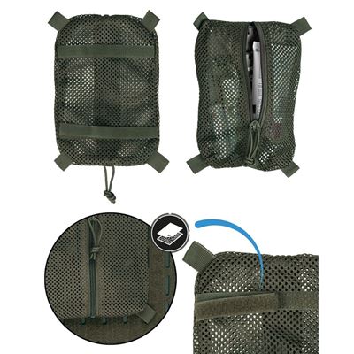 Mesh BAG WITH VELCRO SMALL OLIVE DRAB