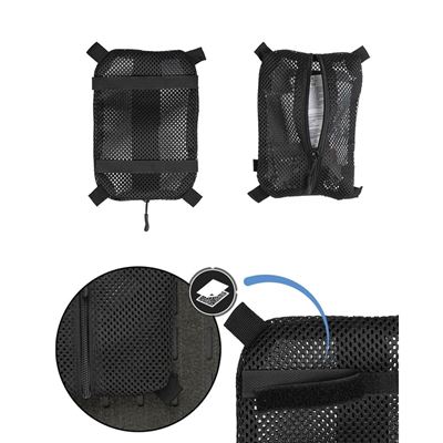 Mesh BAG WITH VELCRO SMALL BLACK