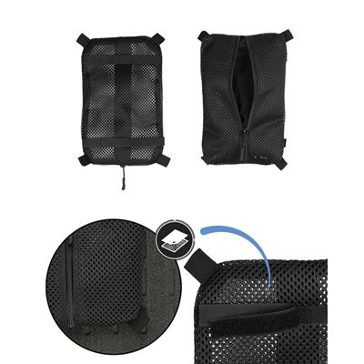 Mesh BAG WITH VELCRO MEDIUM BLACK