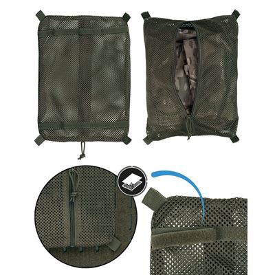 Mesh BAG WITH VELCRO LARGE OLIVE DRAB