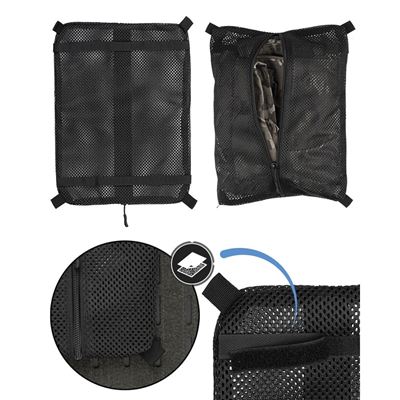 Mesh BAG WITH VELCRO LARGE BLACK