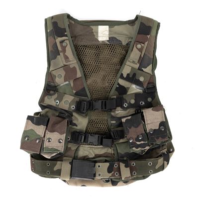 Tactical vest COMBAT ASSAULT French CCE with pouches used