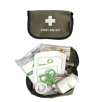 First aid kit with equipment should return. Cases OLIVE