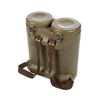 HUNGARIAN food container with back straps OLIVE used Hungarian Army 16110195 2