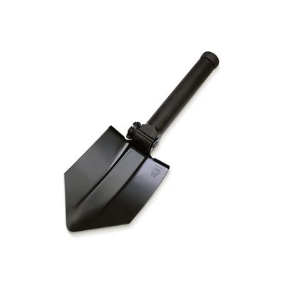 Folding shovel with saw BLACK