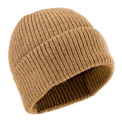 Winter hat knitted CLASSIC MERINO wool COYOTE