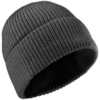 Winter hat knitted CLASSIC MERINO wool GREY