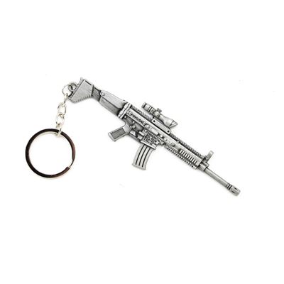 Keychain rifle SCAR L SILVER