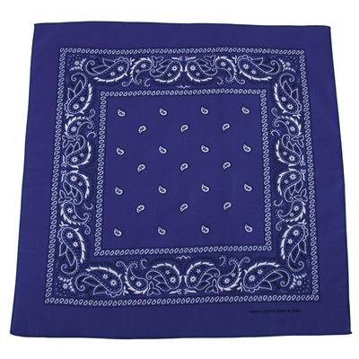 BANDANA scarf 55x55 cm Blue / White