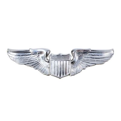 Badge U.S.A.F. MATT SILVER WING PILOT