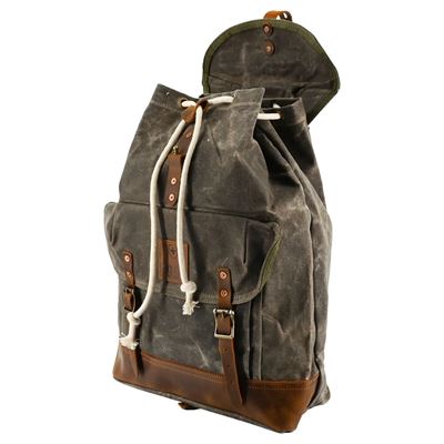 Swiss VINTAGE waxed Bushcraft REPRO rucksack Swiss Army 173016 2
