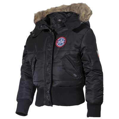 Jacket kids hooded N2B POLAR BLACK