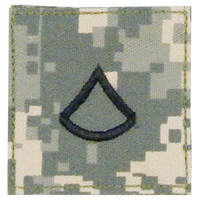Patch the rank PRIVATE 1ST CLASS ARMY DIGITAL CAMO