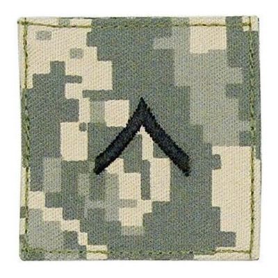 Patch the rank VELCRO PRIVATE ARMY DIGITAL CAMO