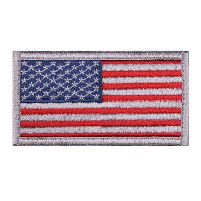 American Flag Patch - Hook Back WHITE BORDER