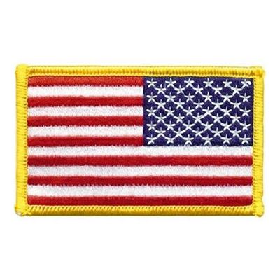 Patch U.S. Flag reverse color 5 x 7.5 cm