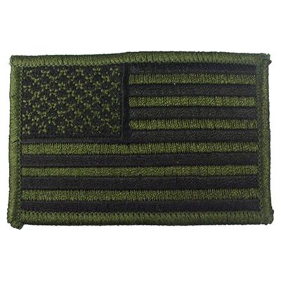 U.S. Flag Patch 5 x 7,5 cm GREEN-BLACK